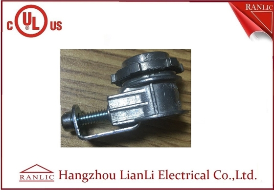 中国 灰色はリストされている金属適用範囲が広い水路UL CULのためのサドルのコネクター3/8&quot; 1/2」に電流を通した サプライヤー