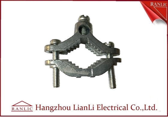 中国 亜鉛革紐の真鍮の電気ワイヤーで縛る付属品が付いている裸のWre Goundクランプ サプライヤー