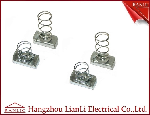 中国 ばねの鋼鉄電流を通された支柱チャネルの付属品なしのばねのナットのとの/ サプライヤー