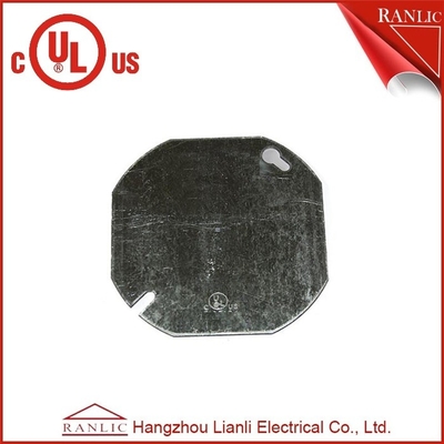 中国 中間の穴1/2のインチまたは3/4インチのOctangular電気金属の水路の箱の蓋 サプライヤー