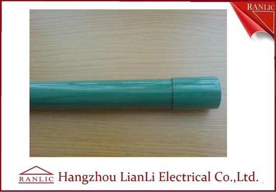中国 鋼鉄ポリ塩化ビニールは電気水路の管C/Wのカップリング及びプラスチック帽子に3.05メートル塗った サプライヤー