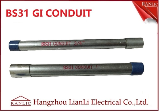 中国 電気BS31クラス3およびClasss 4つのGIの水路の管4&quot;および3.75Mの長さ サプライヤー