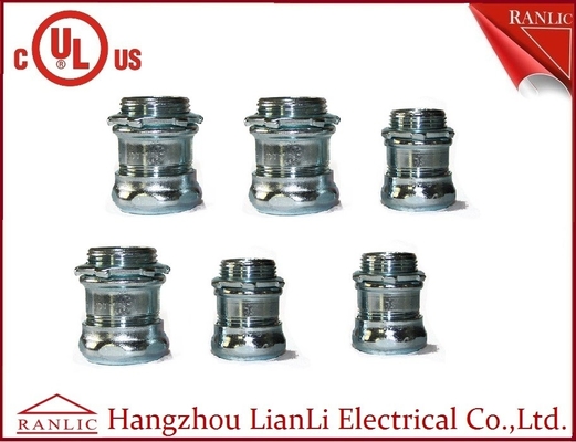 中国 鋼鉄電気EMTの圧縮のコネクター エレクトロGal 1/2」3/4&quot; 1&quot; サプライヤー
