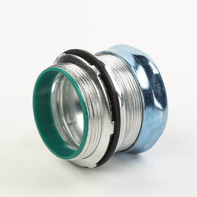 Raintight EMTの圧縮のカップリング3/4&quot; 4&quot;緑の帽子によって絶縁されるリング サプライヤー